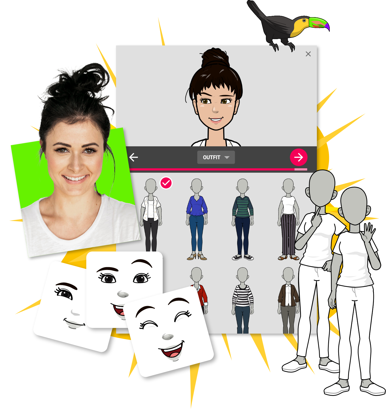 Pixton Avatar builder